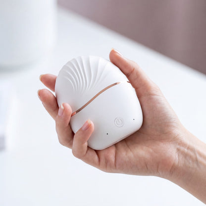 Fioora Mini Glätter in der Hand – kompakt und handflächengroß
